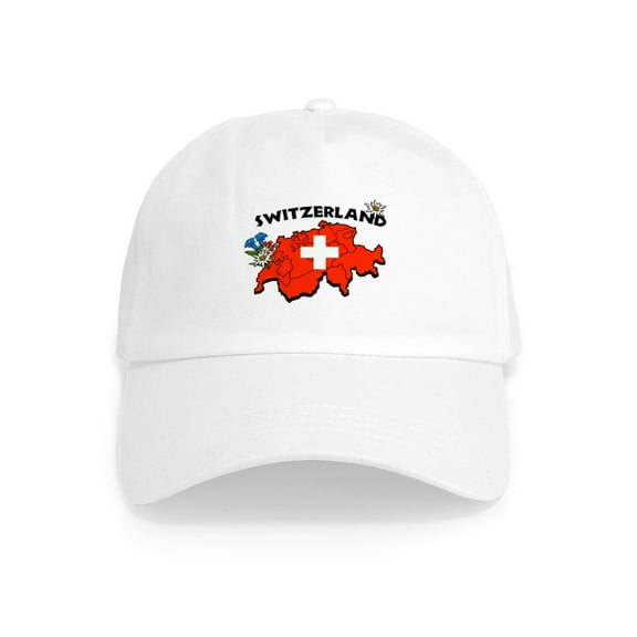 CafePress - Switzerland Cap - Adjustable 100% Brushed Unisex Casual Cotton Baseball Cap, Beige, 1