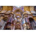 thumbnail image 2 of Perry, William 14x11 Gold Ornate Wood Framed with Double Matting Museum Art Print Titled - Altar Frescos Dome Basilica Saint Ambrogio Carlo al Corso Basilica Church-Rome-Italy, 2 of 4