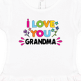 thumbnail image 3 of Inktastic I Love You Grandma with Flowers Girls Toddler Dress, 3 of 4