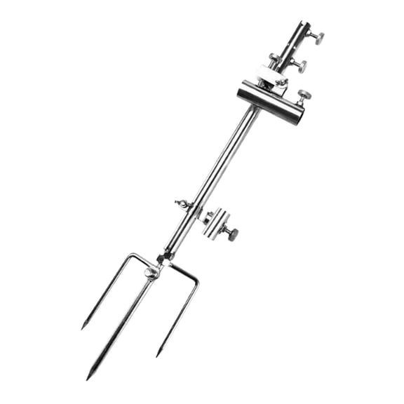 colaxi 3 in 1 Fishing Rod Holder Pole Holder Adjustable Fisherman's Gift for Ground Detachable Gear Stable Metal Fishing Rod Support