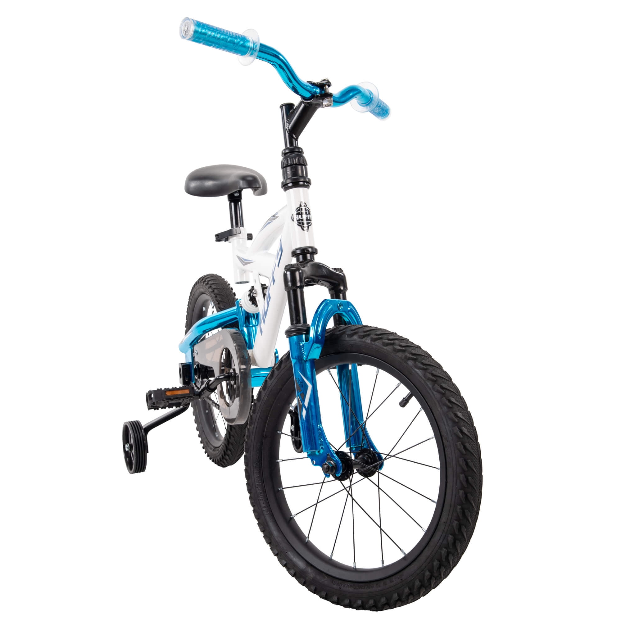 HFY Unique,Stylish and Eye Catching 16 DS 1600 Boys Bike for Kids with EZ Build,White,with Training Wheels,Padded and Adjustable Seat Exciting Gift Idea for Kids 