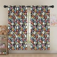 thumbnail image 5 of Blackout Kids Curtains,Baseball Football Pattern Childrens Insulated Curtains Set Of 2,Bedroom Essentials,Toddler Room Decor 52"x63", 5 of 5