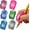 Metallic, variant on The Pencil Grip Crossover Ergonomic Grippers, 6 Count, Assorted Classic Colors, for Right- or Left-Handed Users, Improves Handwriting