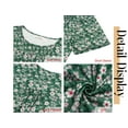 thumbnail image 5 of Fantaslook Blouses for Women Pleated Short Sleeve Tunic Tops Dressy Casual Summer Shirts, 5 of 8