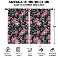 thumbnail image 2 of Blackout Kids Curtains,Pioneer Flower Floral Print Pattern Childrens Insulated Curtains Set Of 2,Bedroom Essentials,Toddler Room Decor 52"x84", 2 of 5