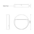 thumbnail image 2 of EW71209-BK-Kuzco Lighting-Mesa - 21W LED Outdoor Wall Mount-8.75 Inches Wide-Black Finish, 2 of 2