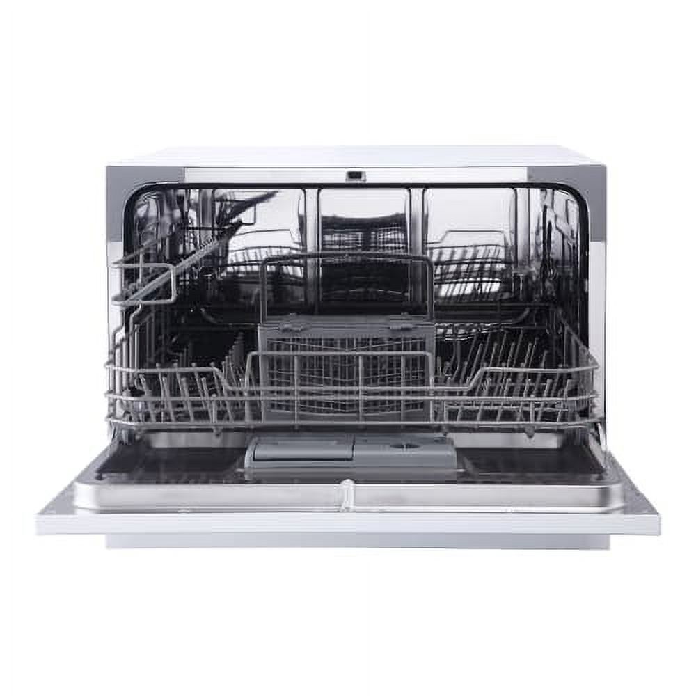Magic Chef 6 Place Setting Countertop Portable Dishwasher, White - image 2 of 7