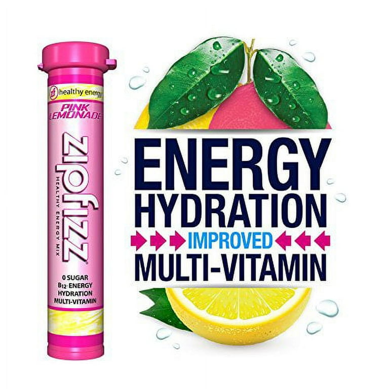 Zipfizz Healthy Energy Drink Mix, Pink Lemonade, 20 Count Zipfizz Healthy Energy Drink Mix, Pink Lemonade, 20 Count