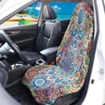 thumbnail image 2 of Garronmavis Car Seat Towel Cover 1 PC Post Workout Sweat Absorbent Easy Installation Water Resistant Stain Resistant Non Slip Universal Fit for Cars SUV Trucks Sedan Van, 2 of 8