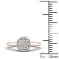 thumbnail image 4 of 1/4Ct TDW Diamond 10k Rose Gold Cluster Engagement Ring, 4 of 4