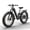 Gray1, variant on PUCKIPUPPY Electric Bikes for Adults 26" Step-Thru Ebikes 960W Peak Motor 80Miles Range 28mph Max Speed 48V 20AH Battery Full Suspension Fat Tire Mountain E Bike 7 Speed, Comply with UL2849 By SGS