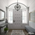 thumbnail image 4 of Hunter - Stone Creek 6-light Noble Bronze, Large Pendant Light, Dimmable, Rustic Style, Sphere Shaped, for Bedrooms, Dining, Living Rooms - 19224, 4 of 9
