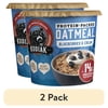 (2 pack) Kodiak Protein-Packed Blueberries and Cream Instant Oatmeal Power Cup, 2.12 oz