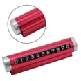 thumbnail image 3 of SPRING Car Temporary Parking Card Universal Rotate Phone Number Plate Aluminum Stickers Red, 3 of 9