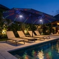 thumbnail image 3 of Mondawe 15FT Double-Head Solar Patio Umbrella with RGB LED Lighting System, UV & Water-Resistant for outdoor, 3 of 10