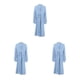 thumbnail image 3 of Minnieouse Mujeres primavera frente abierto estilo casual ropa de dormir niñas simple transpirable dormir algodón pijama azul Type1 NO1, 3 of 6
