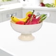thumbnail image 4 of OULII Modern Fruit Bowl Snacks Storage Stand White Plastic Dishwasher Safe 1Pack, 4 of 8