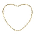thumbnail image 1 of Material de pulsera permanente Regalos de parejas de 23 cm Servido sólido acero inoxidable romántico para aniversario del día de San Valentín oro, 1 of 9