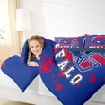 thumbnail image 4 of Manfei American Football Bedding Comforter Set 2pcs for Kids Teens, Rugby Helmet Twin Comforter Sets, Navy Red Graffiti Splash Bedding Set, Lightweight Room Decor, 4 of 8