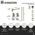 thumbnail image 4 of Kingston Brass CD53301DLLKB30 Trimscape Modern Plumbing Sink Trim Kit with Bottle Trap in Polished Chrome, 4 of 5