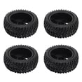 thumbnail image 2 of 4 Uds ruedas de coche RC diseño de pentagrama neumáticos de coche RC de plástico de goma juego para modelos de coche 1/16 reemplazo negro YUNYI BRAND Deportes, 2 of 8