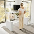 thumbnail image 2 of Stratus 72W x 30D Adjustable Standing Desk in White - Engineered Wood, 2 of 8