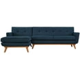 thumbnail image 2 of Hawthorne Collections Left Facing Sectional in Azure, 2 of 6