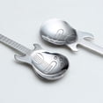 thumbnail image 4 of Cucharas de café con forma de guitarra WEIHJMXG Cucharillas de acero inoxidable 18/10 plateado, 4 of 5