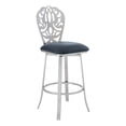 thumbnail image 2 of Home Square Leatherette Barstool with Ornate Cut Out in Gray - Set of 3, 2 of 6