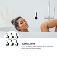 thumbnail image 3 of Black Zinc Alloy Coat Hooks for Storage Simple Retro Design 5 Pieces Practical Home Decor, 3 of 7