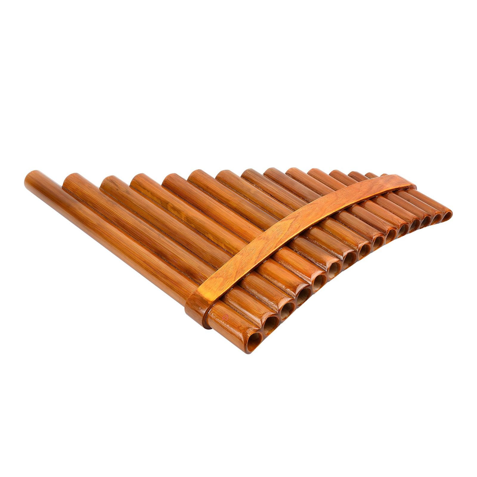 Pan Pipe Flute 1 Set Woodwind Instrument Curved Peruvian Tube Romanian Pan Left-Hand