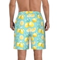 thumbnail image 3 of Kdxio Yellow Lemon Pattern Mens Casual Shorts - Drawstring Summer Beach Sports Shorts for Men, 3 of 9