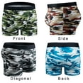 thumbnail image 4 of ASUDESIRE Men's Underwear Boxer Briefs Trunks 5 Pack Soft Cotton Low-rise Underpant-Wal-Camouflage-M, 4 of 7