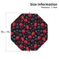 thumbnail image 2 of Leather Coasters with Heat-resistant for Drinks, berries pattern -标题2 Octagon, 2 of 5