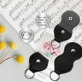 thumbnail image 6 of Ghost Pocket Hug Token Long Distance Relationship Keepsake Engraved Stainless Steel Double Sided Pocket Token Coin with PU Leather Keychains for Friends Family Inspirational Gift 1.2Inch, 6 of 7