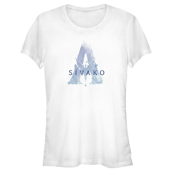Junior's Avatar Sivako Watercolor A Logo Graphic Tee White X Large