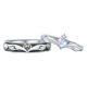 thumbnail image 1 of 2 Pcs Angel Wings Open Ring Couple Promise Rings Adjustable Finger Band Ring Banmo, 1 of 5