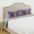 thumbnail image 5 of Dailycode Satin Pillow Case Standard Silk Pillow Cover for Hair and Skin Envelope Closure Cute Bird and Star 20"x26", 5 of 9