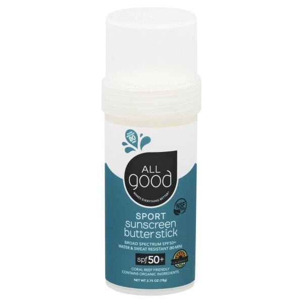 All Good Products  Sport Sunscreen Butter Stick  SPF 50   2 75 oz  78 g