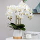 thumbnail image 3 of Flores artificiales de Phalaenopsis 37 pulgadas 6 piezas orquídea decoración hogar blanco MENGJIAQI, 3 of 6