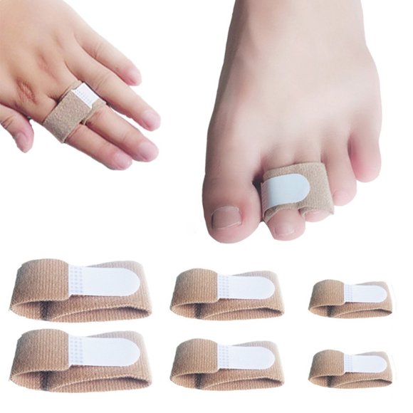 Toe Wrap Professional Adjustable 6PCS Broken Finger Wrap Toe Straightener Tape