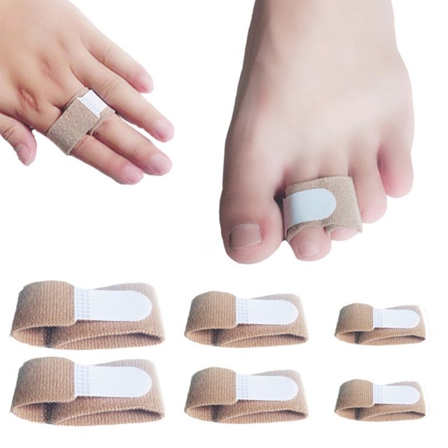 Bande pour Orteils Professionnelle Ajustable 6 Pcs Ruban pour Doigts Cassés Redresse-Orteils