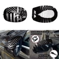 thumbnail image 5 of Yuyamidu Black American Flag Car Front Hood Cover Eagle Hood Covers for Cars Sedans Fashion Vehicle Rear View Mirror Protective Cover Auto Side View Mirror Cover, 3 PCS, 5 of 7