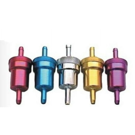 ALUMINUM IN LINE 5/16" FUEL FILTER GOLD