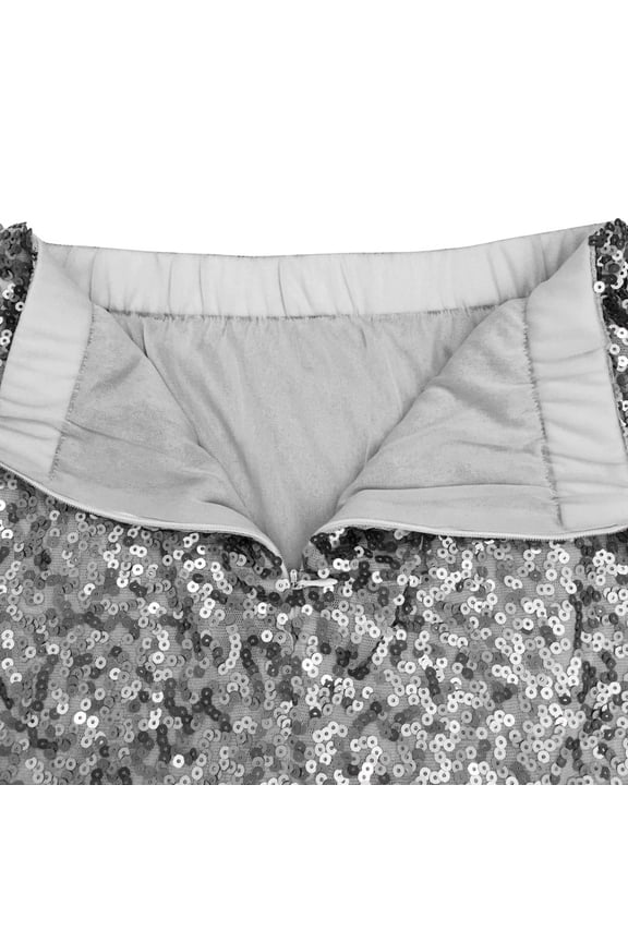 Long Skirt Women Versatile Fold Over Waist Maxi Skirt/Convertible Dress,Silver XXL