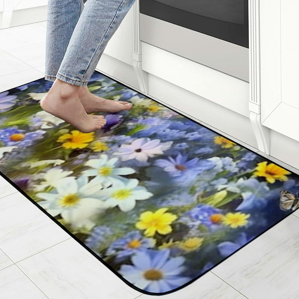 PHYHOO Decorative Door Mat, Door Mat with Non-Slip Rubber Backing, Easy Cleaning, Traps Dirt, Rug for Entry, Patio, Garage 19.68*47.24 in