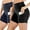 Black+Navy Blue, variant on YouLoveIt Womens Yoga Shorts Butt Lifting Yoga Shorts High Waist Tummy Control Yoga Leggings Solid Color Yoga Running Shorts Yoga Short Leggings Stretch Ruched Hot Shorts with Pockets