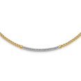 thumbnail image 1 of Quality Gold SF2816-18 14K Yellow & Rhodium White Diamond-Cut Twisted Fancy 18 in. Necklace, 1 of 1
