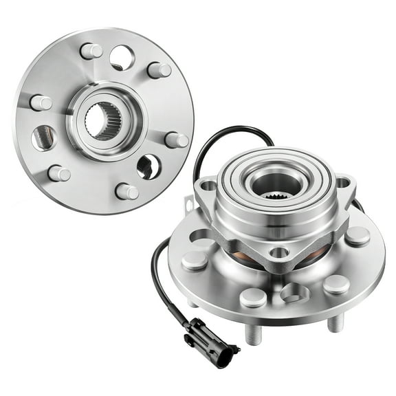 KFFKFF 2PCS Front Wheel Bearing & Hub Assembly Compatible with 1999-2000 Cadillac Escalade, 1995-1999 Chevrolet Tahoe, GMC Yukon, K1500 Suburban, OEM 515024, 6-Lug Design with ABS Sensor