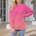 thumbnail image 2 of Breezora Comfortable Long Sleeve Crew Neck Top for Women Fall Fashion Loose Fit Soft Touch Loungewear Everyday Casual Wear XL Size Pink, 2 of 4